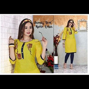 Indian Pakistani Designer Embroidery Kurti 42 XL
